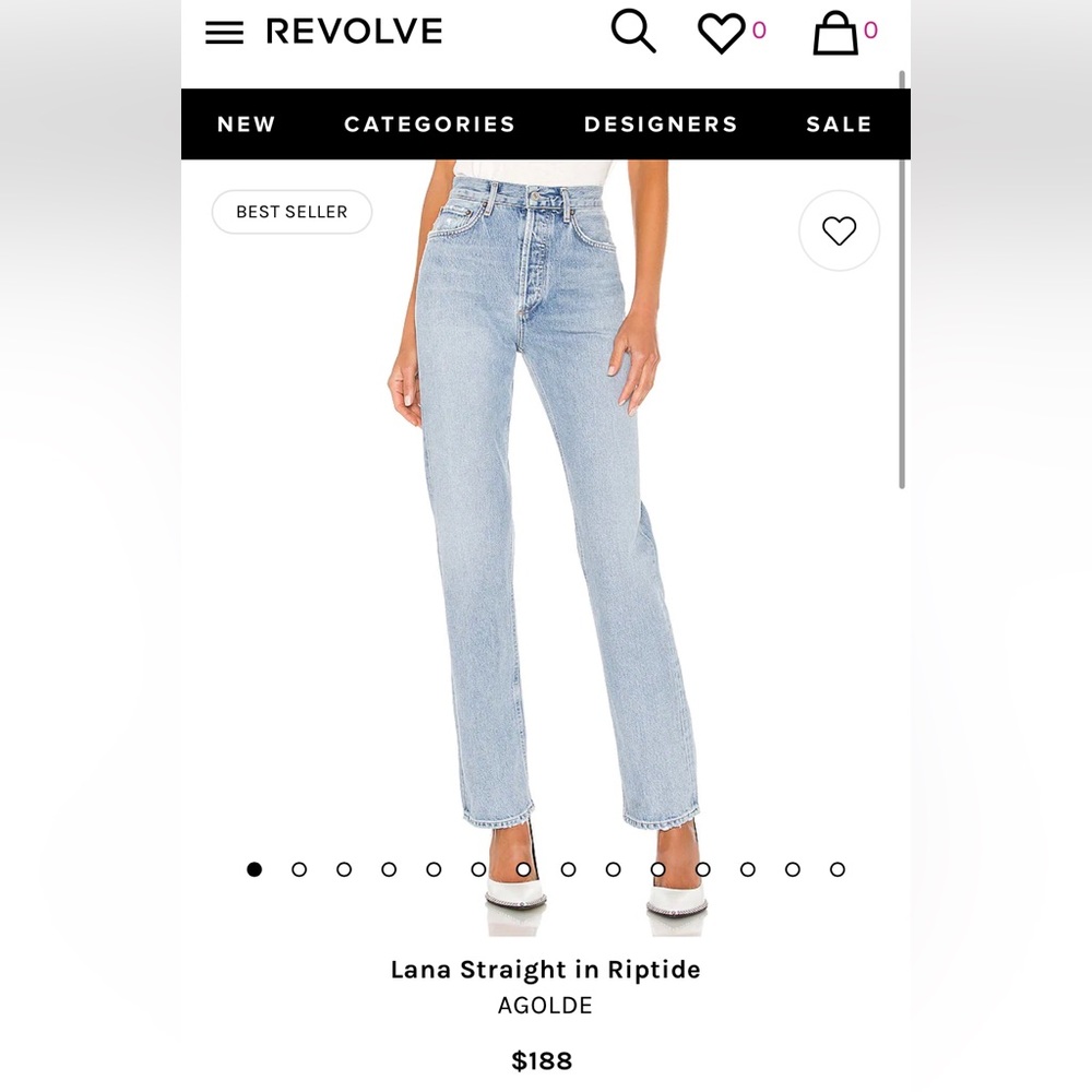 Straight in Riptide AGOLDE - Purchased on Revolve.